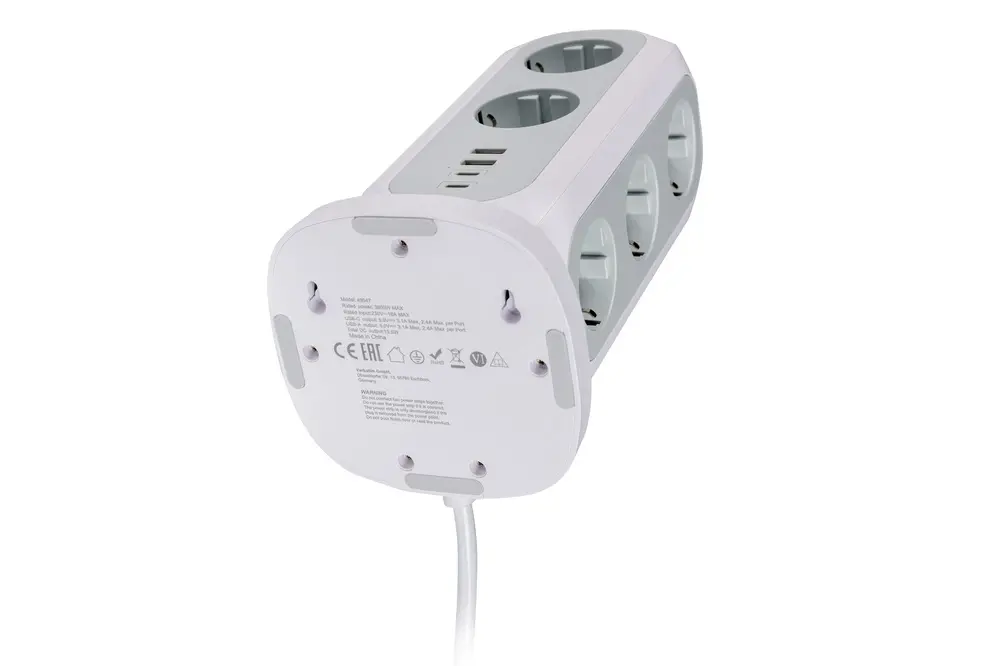 Πολύπριζο, Verbatim EUPT-01 EU Power Tower 11 AC με 2 x USB-C / 2 x USB-A - image 4