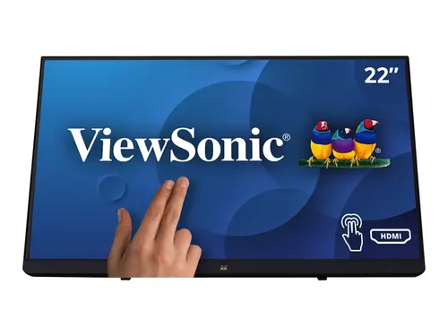 VIEWSONIC TD2230 22inch FHD 1920x1080 IPS 10-Point Multitouch 200nits VGA HDMI DisplayPort 2xUSB speakers bookstand style - image 3