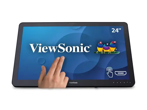 VIEWSONIC TD2430 24inch FHD 1920x1080 VA 10-Point Multitouch 200nits VGA HDMI DisplayPort 2xUSB speakers bookstand style - image 3