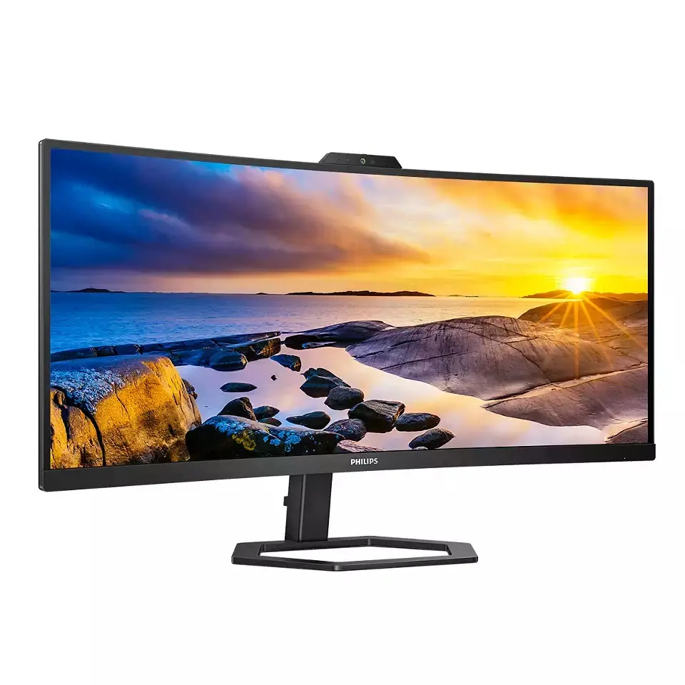 Монитор, Philips 34E1C5600HE, 34" Curved 1500R VA WLED, 3440x1440@100Hz, 4ms GtG, 1ms MPRT, 300cd m/2, 3000:1, Mega Infinity DCR, Adaptive Sync, FlickerFree, Low Blue Light, 5Wx2, 5mp FHD Cam, Tilt, Height Adjust, HDMI, DP, USB hub - image 2