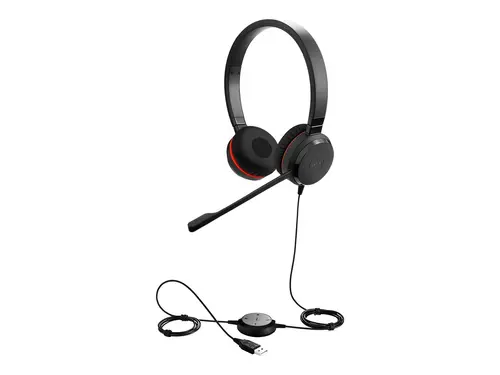 JABRA Evolve 20SE MS stereo Special Edition headset on-ear wired USB Certified for Skype for Business - image 2