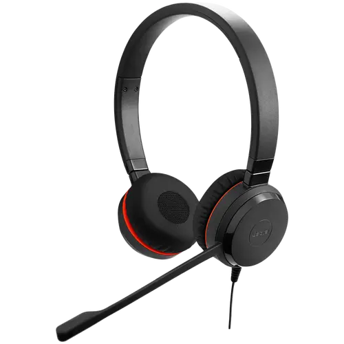 JABRA Evolve 20SE MS stereo Special Edition headset on-ear wired USB Certified for Skype for Business