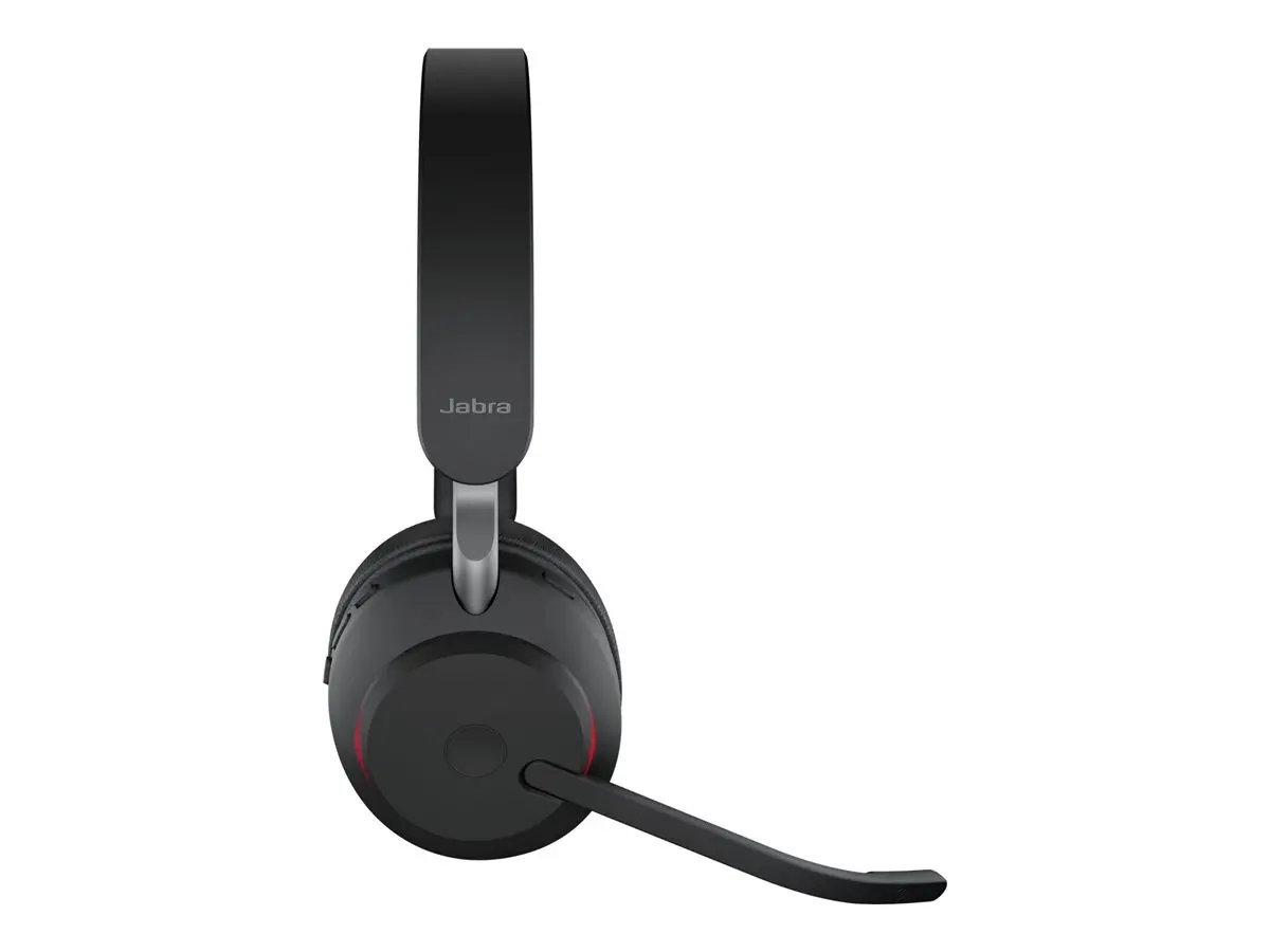 JABRA Evolve2 65 UC Stereo Headset on-ear Bluetooth wireless USB-A noise isolating black with charging stand - image 3