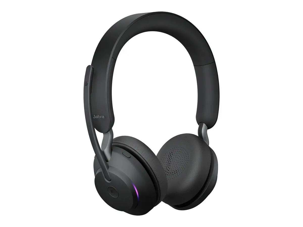 JABRA Evolve2 65 MS Stereo Headset on-ear Bluetooth wireless USB-C noise isolating black Certified for Microsoft Teams - image 4
