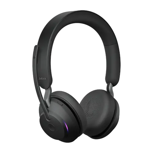 JABRA Evolve2 65 MS Căști stereo on-ear Bluetooth fără fir USB-A cu izolare fonică negru Certificat pentru Microsoft Teams - 2