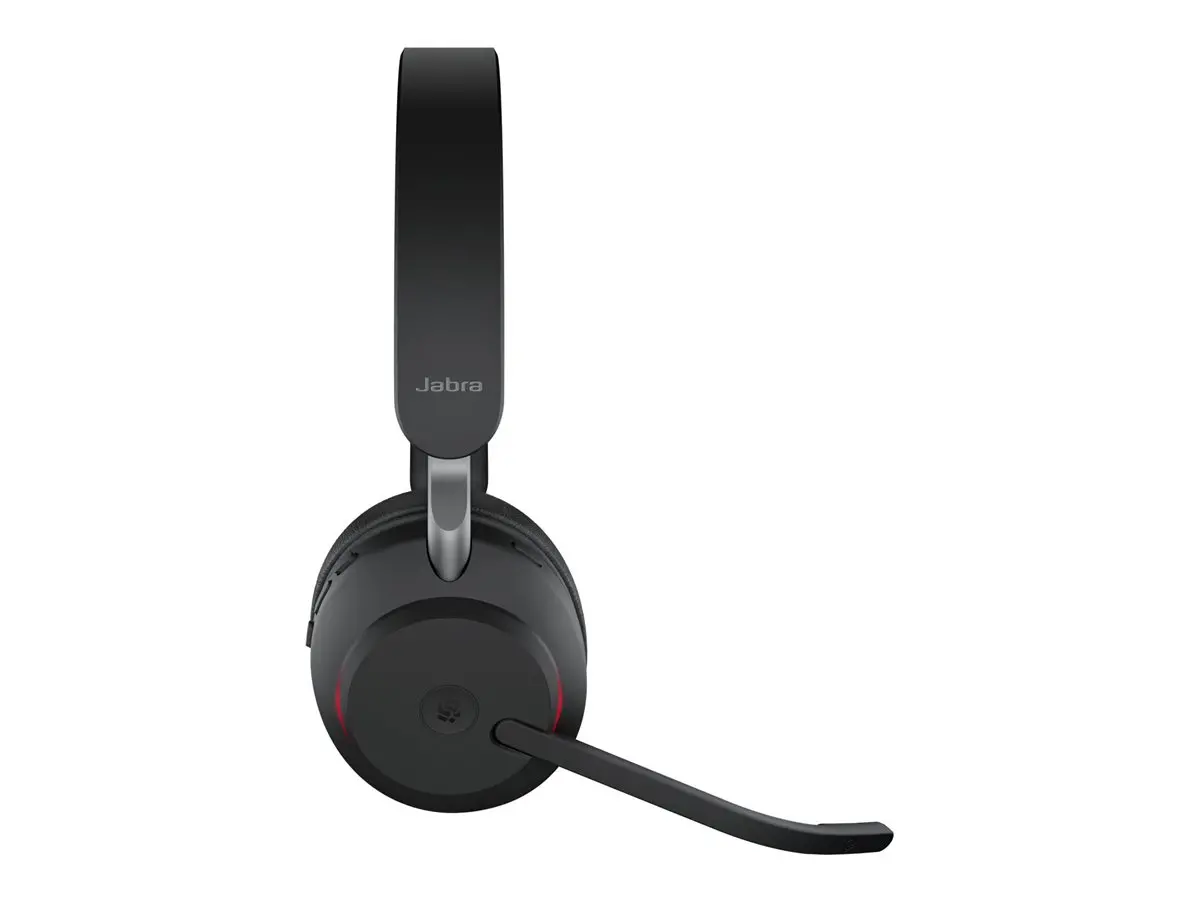 JABRA Evolve2 65 MS Stereo Headset on-ear Bluetooth wireless USB-A noise isolating black Certified for Microsoft Teams - image 2