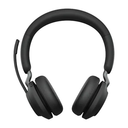 JABRA Evolve2 65 MS Căști stereo on-ear Bluetooth fără fir USB-A cu izolare fonică negru Certificat pentru Microsoft Teams