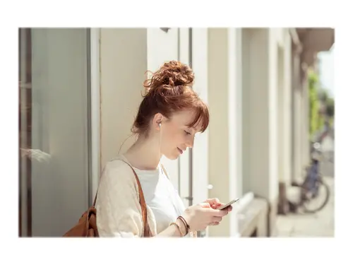 PANASONIC слушалки с микрофон за поставяне в ушите бели - image 3