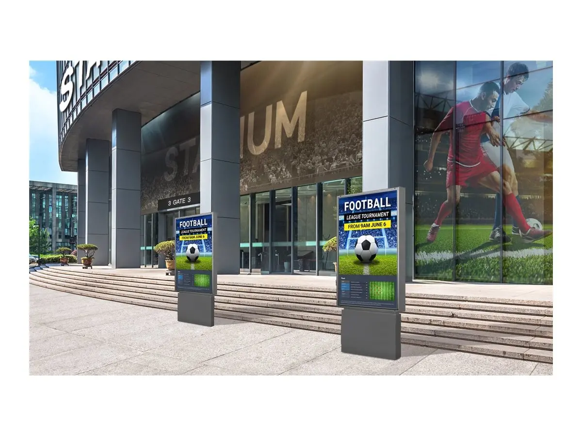 Широкоформатен дисплей, Samsung 24" OHB Outdoor Signage, IP56, 24/7, 3500nits Black - image 10