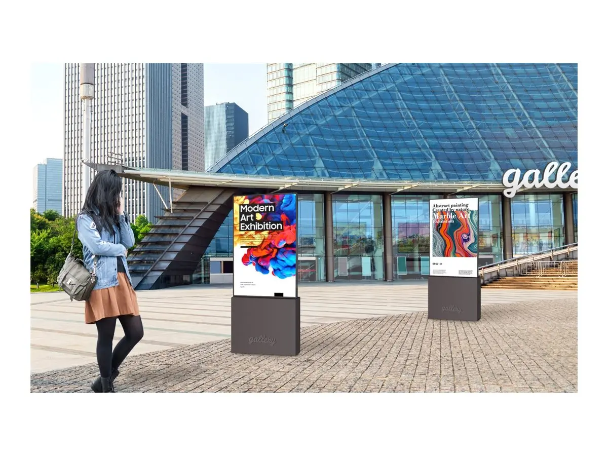 Широкоформатен дисплей, Samsung 24" OHB Outdoor Signage, IP56, 24/7, 3500nits Black - image 3