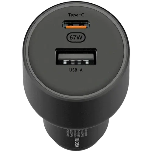 XIAOMI 67W Car Charger USB A + Type C - image 1