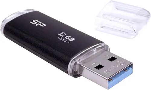 SILICON POWER memory USB Blaze B02 32GB USB 3.1 Black - image 1