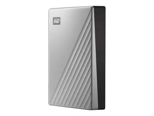 WD My Passport Ultra 4TB Silver USB-C/USB3.0 HDD 2.5inch Metal finish RTL portable extern - image 1