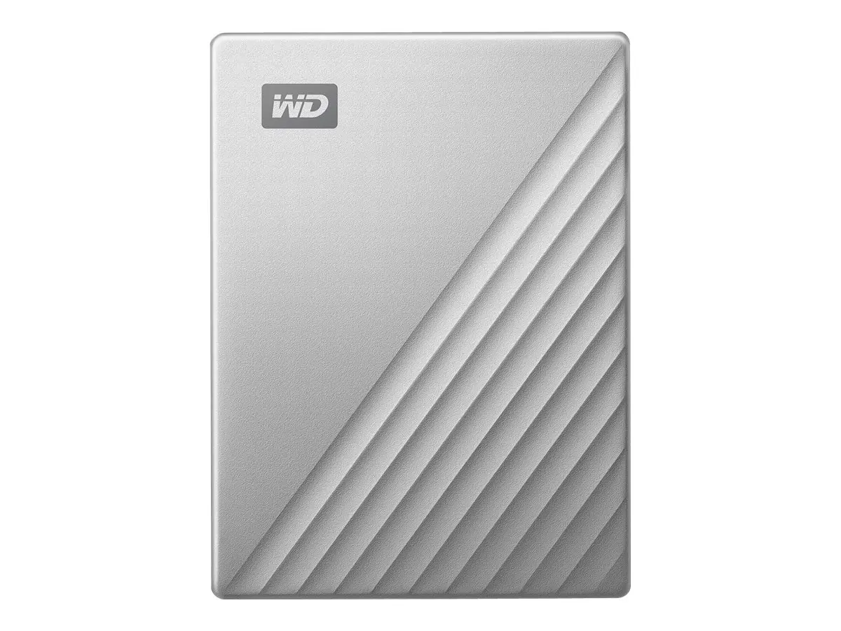 WD My Passport Ultra 2TB Silver USB-C/USB3.0 HDD 2.5inch Metal finish RTL portable extern