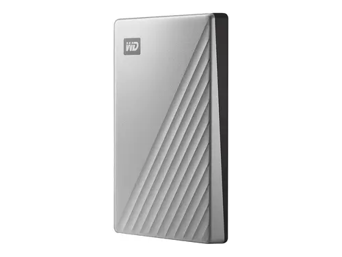 WD My Passport Ultra 2TB Silver USB-C/USB3.0 HDD 2.5inch Metal finish RTL portable extern - image 1