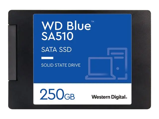 WD Blue SA510 SSD 250GB SATA III 6Gb/s cased 2.5inch 7mm internal single-packed