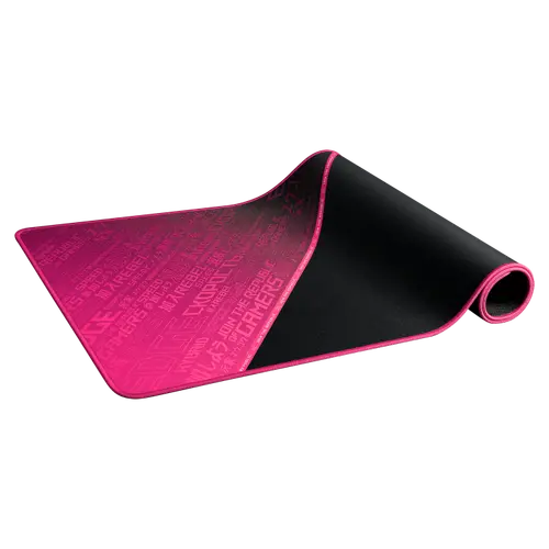 ASUS ROG Sheath Electro Punk Mouse Mat extra-large gaming-optimized cloth surface anti-fraying stitched frame non-slip rubber base - image 1