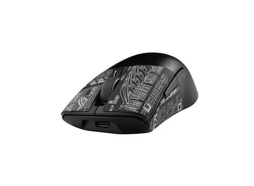 Мишка, Asus ROG Keris Wireless AimPoint Gaming Mouse, Tri-mode connectivity (2.4GHz RF, Bluetooth, Wired), 36000 DPI sensor, 5 programmable buttons, ROG SpeedNova, Replaceable switches, Paracord cable, Black - image 3