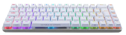 Клавиатура, Asus ROG Falchion Ace 65% compact gaming keyboard with pre-lubed ROG NX mechanical switches with ROG switch stabilizer, sound-dampening foam, interactive touch panel, dual Type-C ports, three keyboard tilt angles, and cover case, US layout, White - image 1