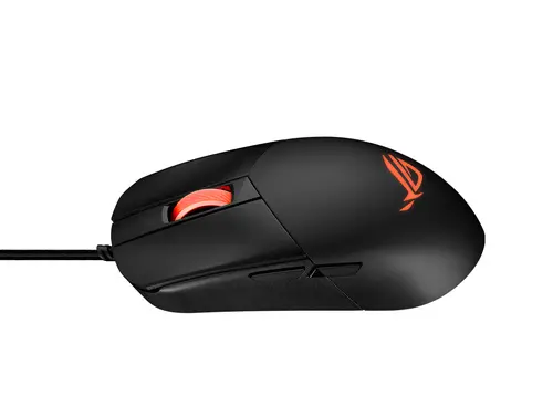 Мишка, Asus ROG Strix Impact III Gaming Mouse, Semi-Ambidextrous, Wired, Lightweight, 12000 DPI sensor, 5 programmable buttons, Replaceable switches, Paracord cable, FPS gaming mouse, Black - image 2