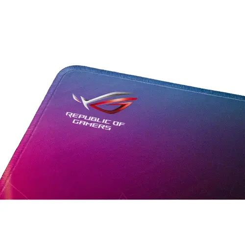 Подложка за мишка, Asus ROG Strix Edge large, vertical gaming mouse pad with gaming-optimized surface, full-color anti-fray stitched edges and a non-slip rubber base - image 4