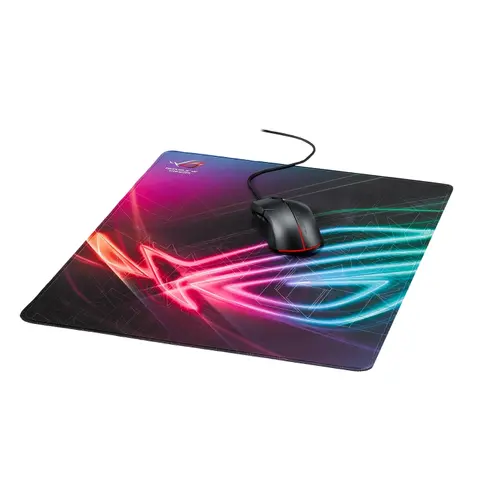 Подложка за мишка, Asus ROG Strix Edge large, vertical gaming mouse pad with gaming-optimized surface, full-color anti-fray stitched edges and a non-slip rubber base - image 5