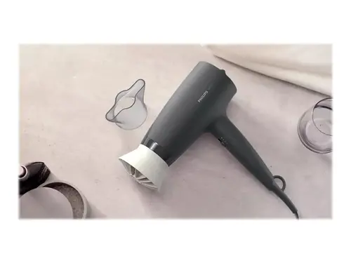 PHILIPS Сешоар 1600W DC motor ThermoProtect black/grey - image 4