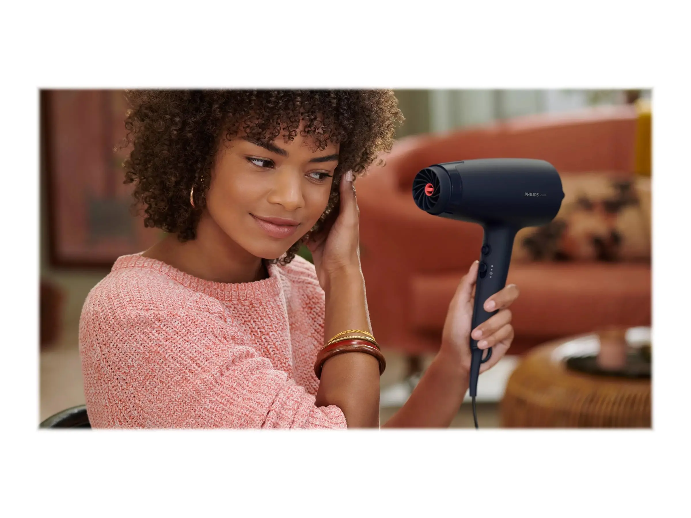 PHILIPS Σεσουάρ 2100W μοτέρ DC ThermoProtect μαύρο/μπλε - image 3