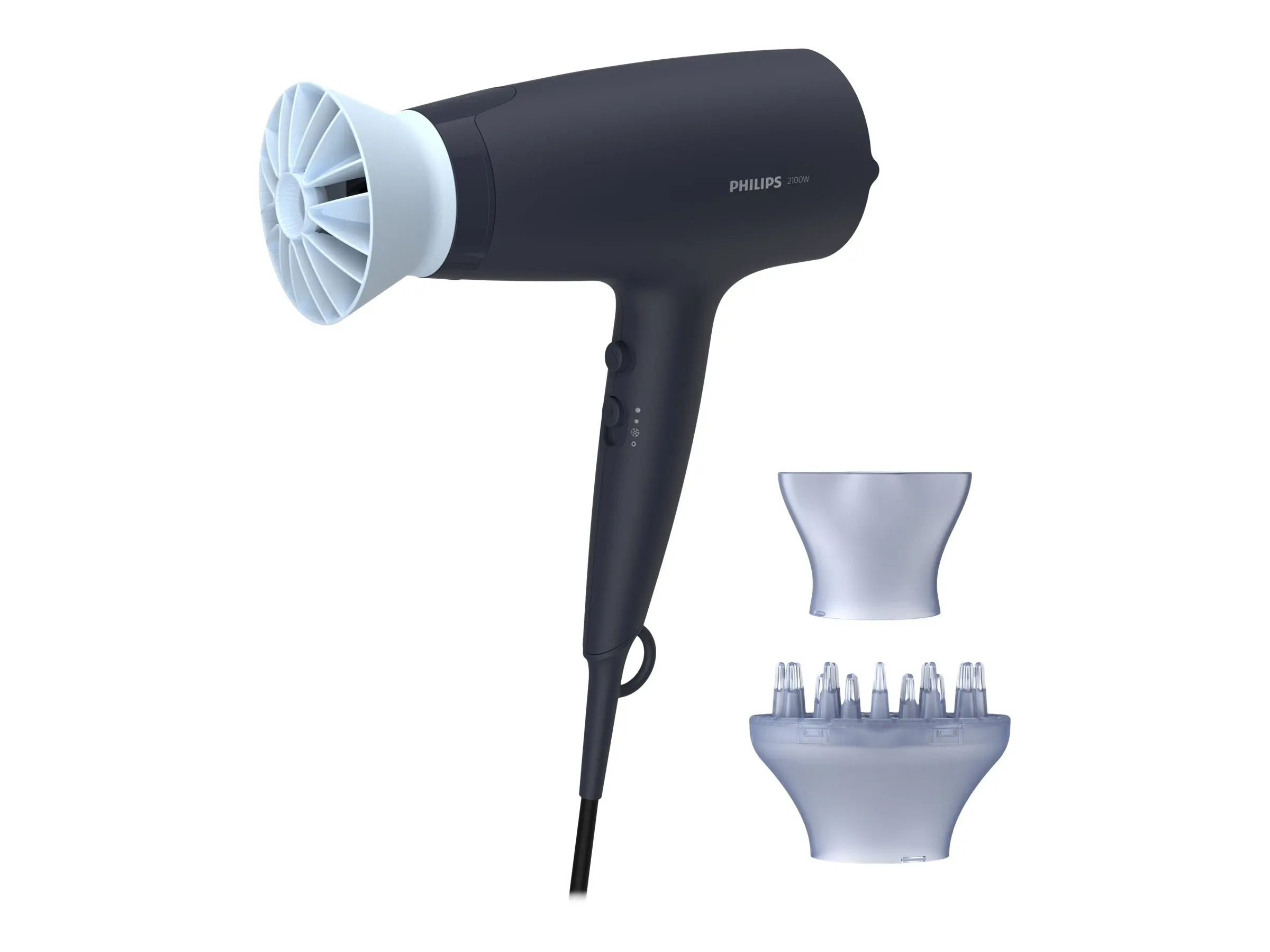PHILIPS Uscător de păr 2100W motor DC ThermoProtect negru/albastru - image 9