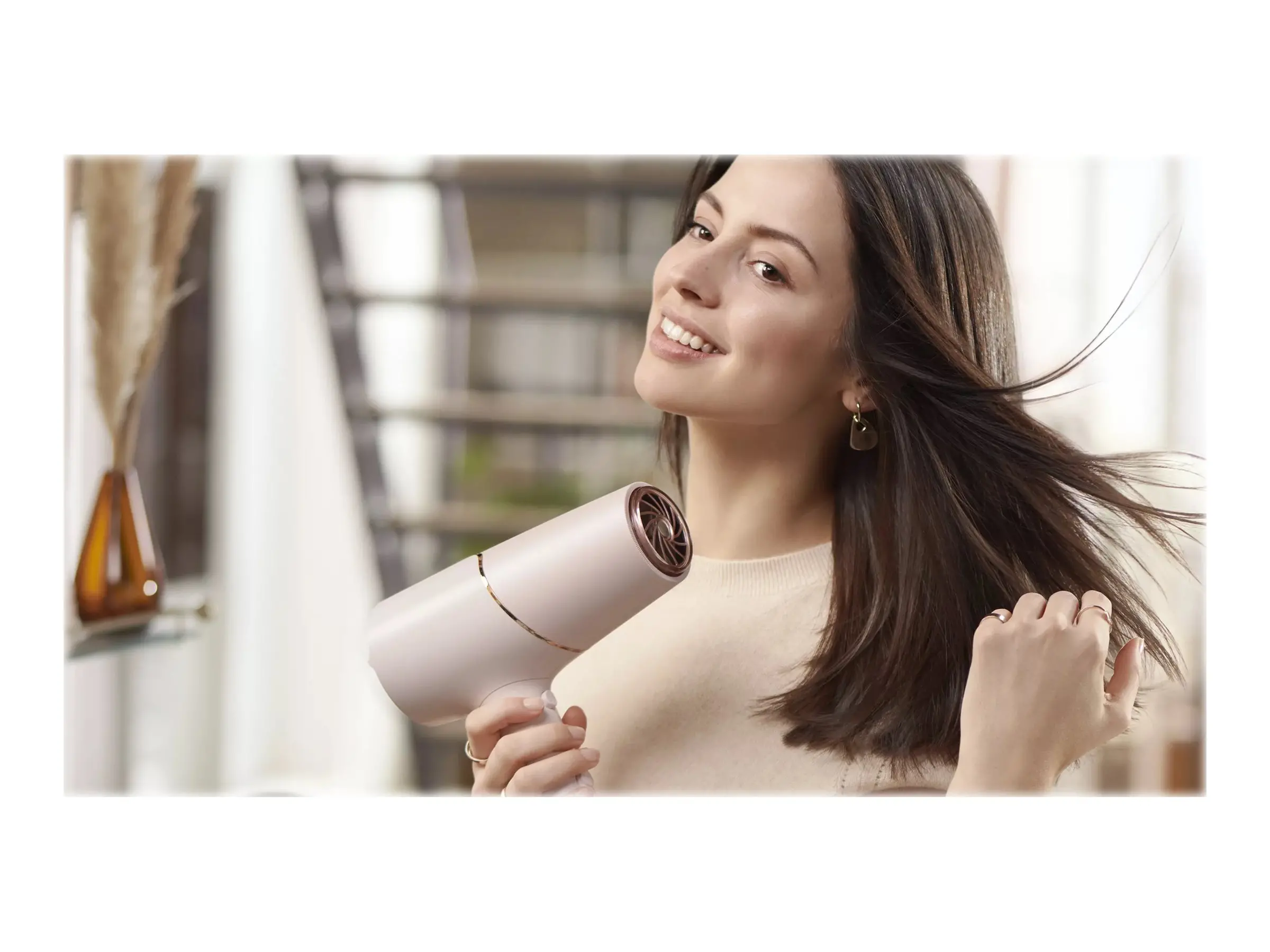 PHILIPS Σεσουάρ 2300W Series 5000 τεχνολογία ThermoShield ιοντική φροντίδα 6 επίπεδα χρώμα ροζ