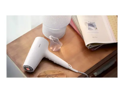 PHILIPS Πιστολάκι μαλλιών 2100W Series 5000 ThermoShield τεχνολογία ιοντική φροντίδα 5 επίπεδα χρώμα λευκό - 7