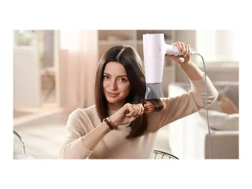 PHILIPS Hair dryer 2100W Series 5000 ThermoShield technology 5 heat and speed settings ionic care white