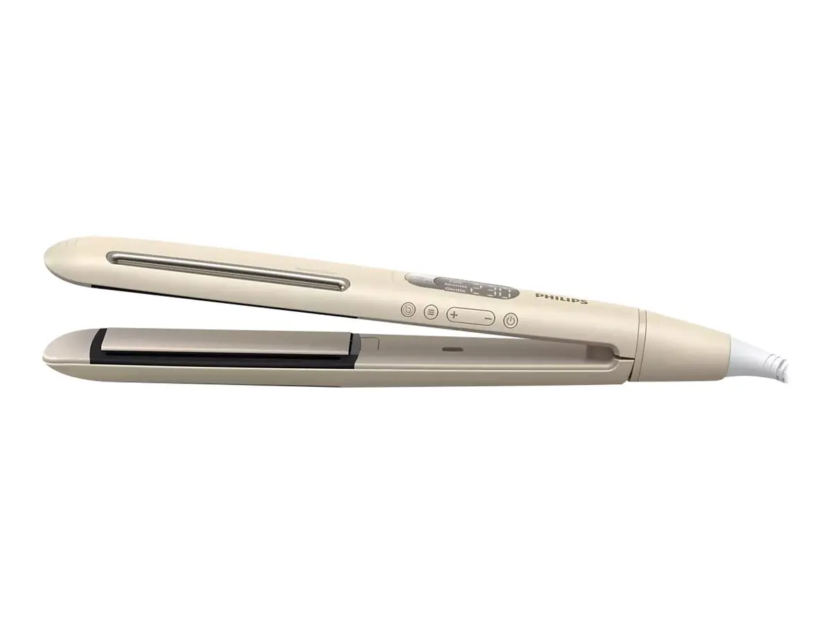 PHILIPS Ισιωτικό μαλλιών SenseIQ Series 8000 Έξυπνος έλεγχος θερμότητας τετραϊοντικό σύστημα για λάμψη χωρίς στατικό ηλεκτρισμό