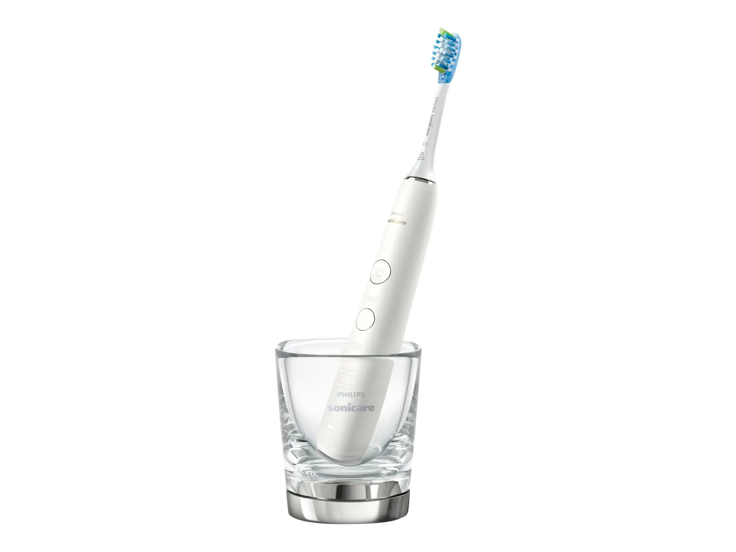 PHILIPS Sonicare Четка за зъби с акумулаторна батерия Diamond Clean 4 режима калъф чаша-зарядно бяла - image 1