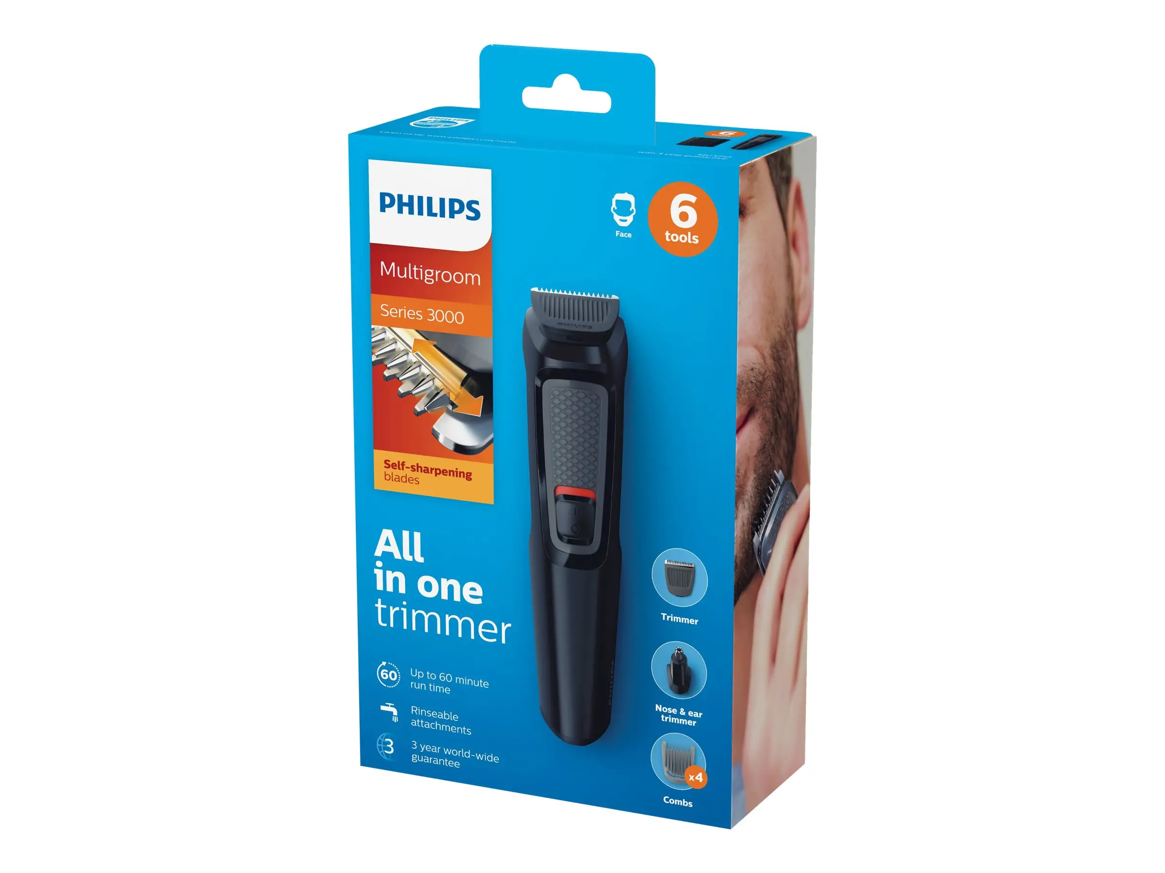 Philips Тример Multigroom series 3000 „6 в 1“, лице 6 инструм - image 7