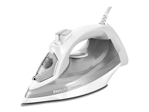 PHILIPS Σίδερο ατμού Series 5000 40g/min 160g ώθηση ατμού SteamGlide Plus 2400 W λευκό/γκρι - 2