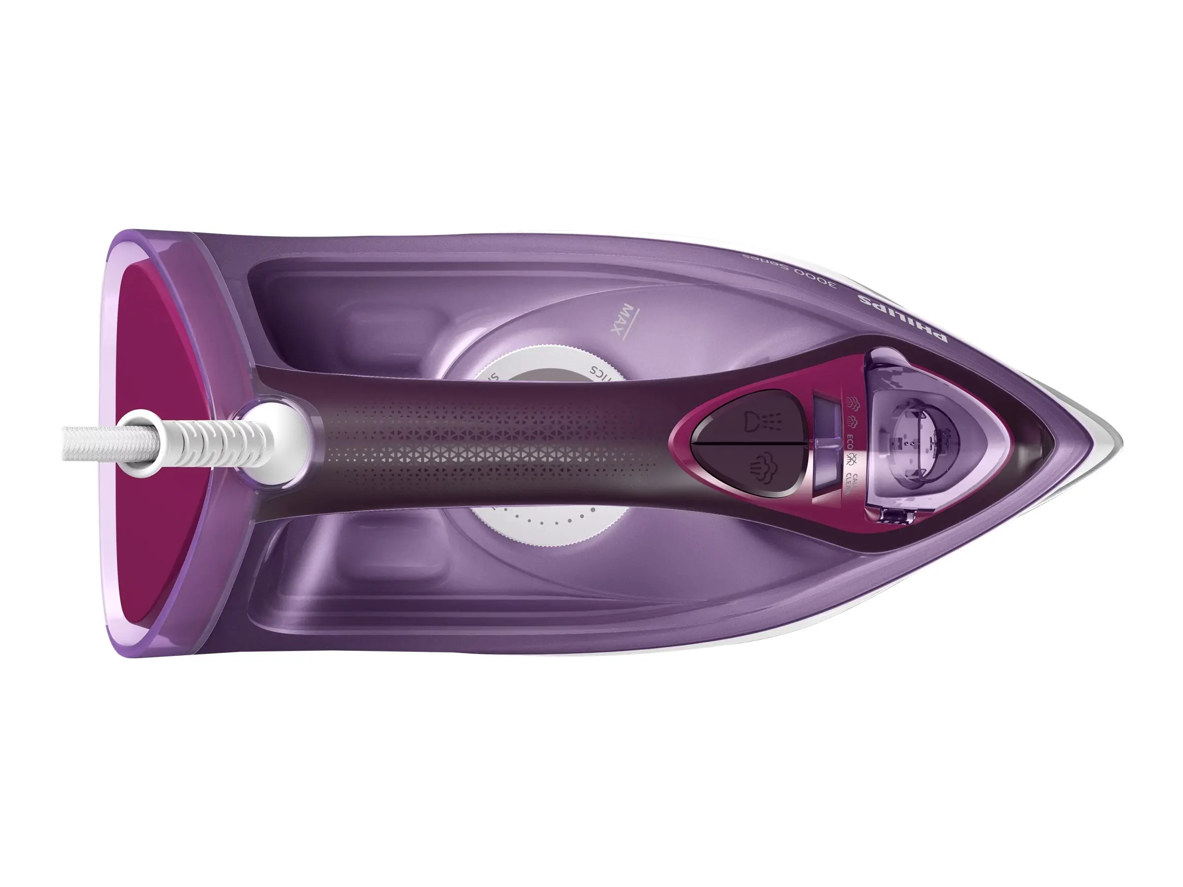 PHILIPS Fier de călcat cu abur Series 3000 40g/min 180g șoc de abur SteamGlide Plus 2600 W Negru