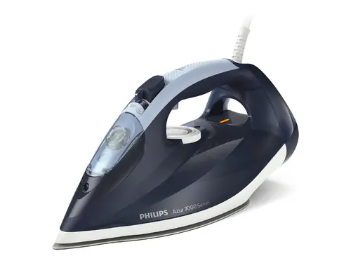 PHILIPS Парна Ютия Series 7000 50g/min 250g steam boost Ceramic soleplate 2800W гладеща повърхност SteamGlide Elite синя