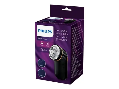 PHILIPS бръснач за тъкани 2 Philips AA batteries incl. цвят черен