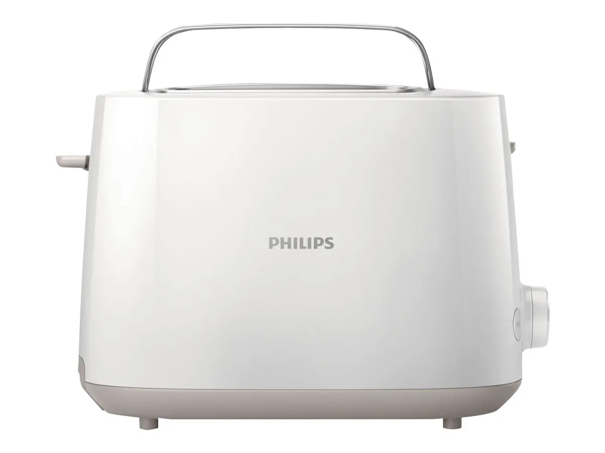 Philips Prăjitor de pâine Daily Collection 2 sloturi mari cu lățime variabilă, 8 setări, alb
