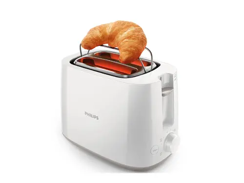 Philips Тостер Daily Collection  2 големи отделения с променлива ширина, 8 настройки, бял - image 4
