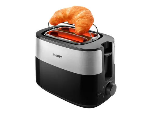 PHILIPS Φρυγανιέρα Daily Collection 8 ρυθμίσεις Compact σχεδιασμός σχάρα ζεστάματος μαύρη - 3