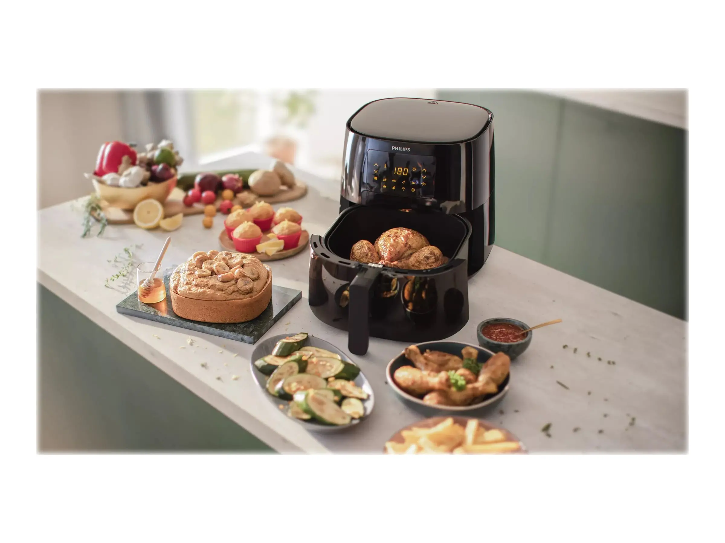 PHILIPS Airfryer Essential XL 1200g Air Auto off Black - image 2