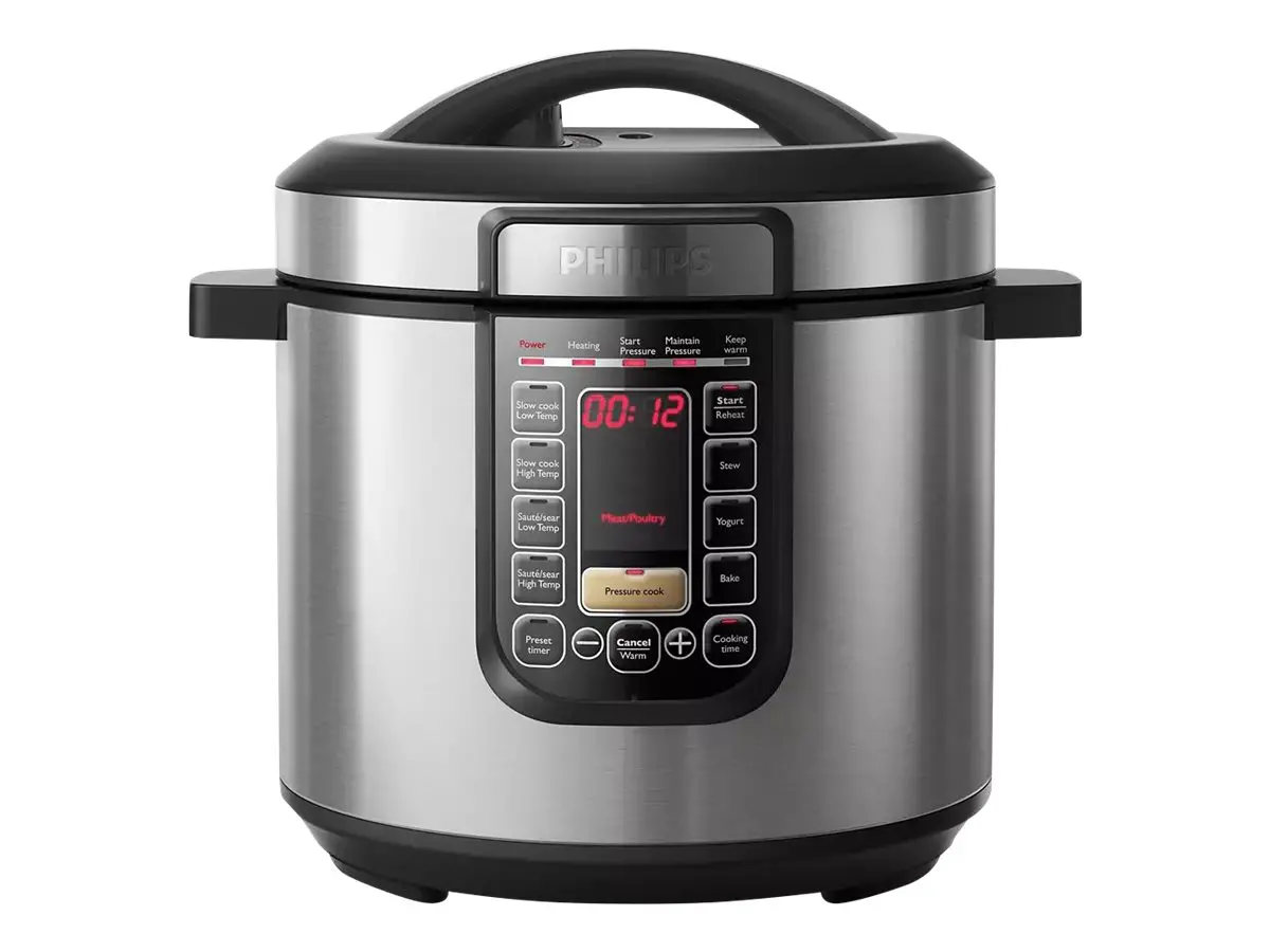 PHILIPS Πολυμάγειρας All in One 6L 1300W Μαγείρεμα υπό πίεση Αυτόματη διατήρηση θερμότητας Αργό μαγείρεμα σε υψηλή και χαμηλή θερμ - image 1