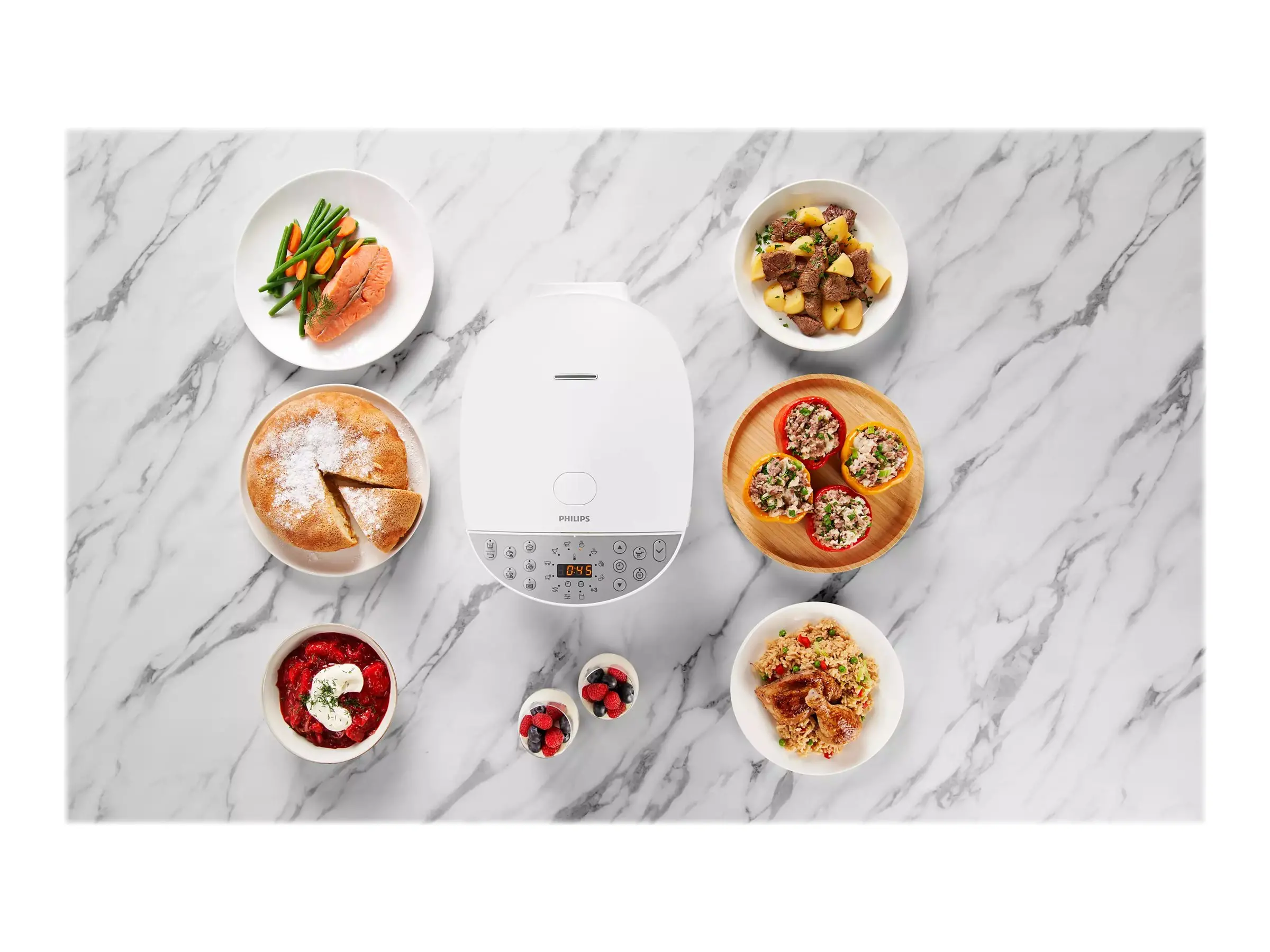 PHILIPS Πολυμάγειρας All in One 5L 1300W Μαγείρεμα υπό πίεση Αυτόματη διατήρηση θερμοκρασίας - image 2