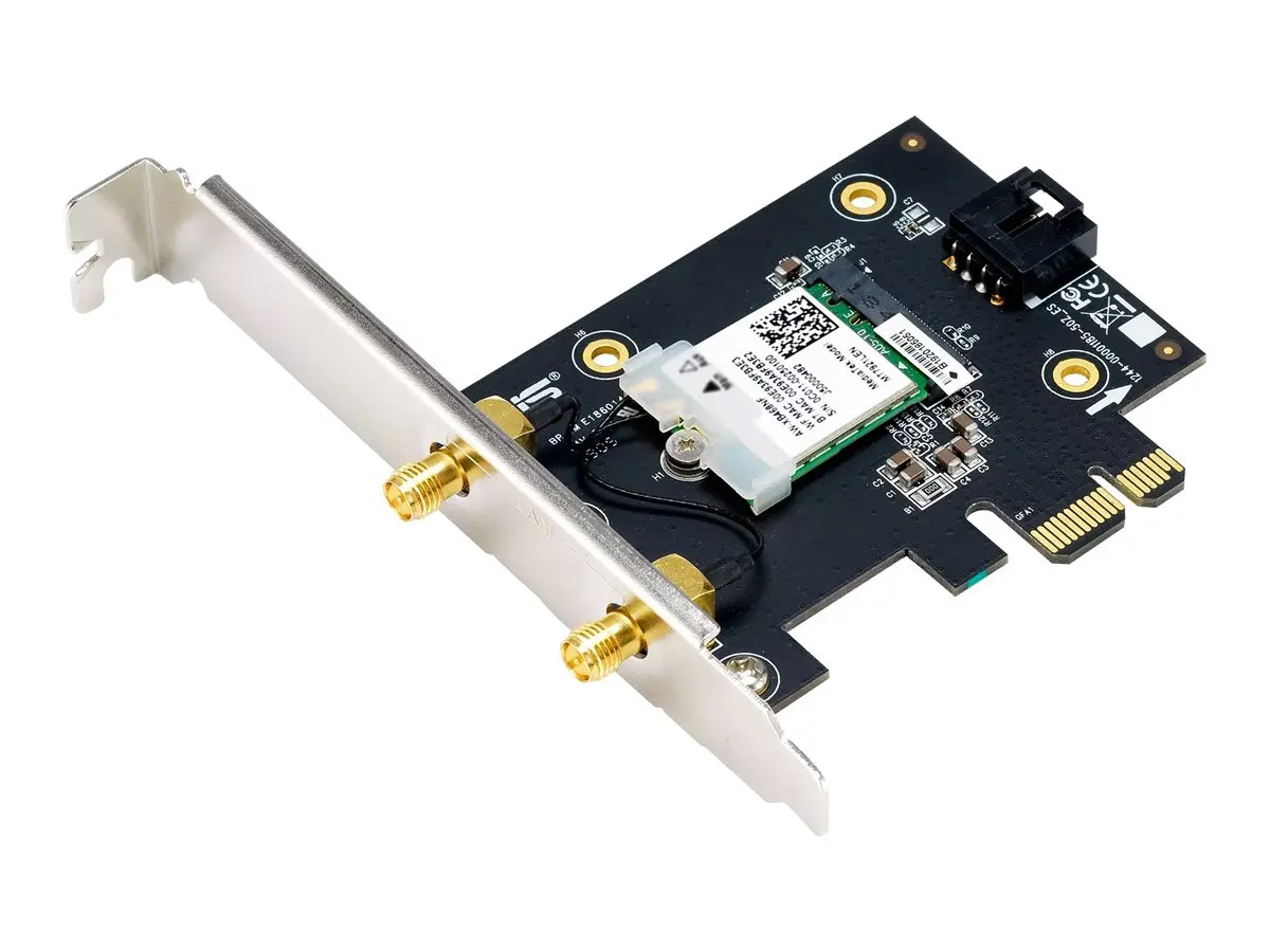 ASUS Wi-Fi 6 802.11ax AX1800 Dual-Band Bluetooth 5.2 PCIe WiFi Adapter - image 4