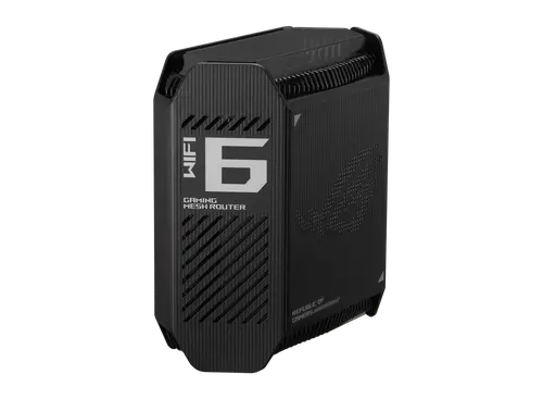 Меш система, Asus Gaming Mesh WiFi system, ROG Rapture GT6 1PK, AX10000,Tri-Band, up to 275m2, Tri-Core 1.7GHz CPU, 256MB/512MB Flash/RAM, 2.5G port, AiProtection Pro, Adaptive QoS, VPN server/client, IPTV, OFDMA, MU-MIMO, Beamforming, Link Aggregation, AiMesh, Black - image 4