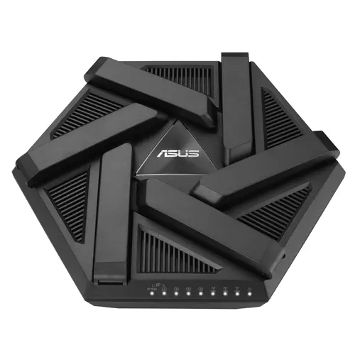 Рутер, Asus Gaming Wireless Router, RT-AXE7800, AXE7800, Tri-Band, Quad-Core 1.7GHz CPU, 256MB/512MB Flash/RAM, 2.5G port, AiProtection Pro, Adaptive QoS, VPN Fusion, Instant Guard, IPTV, OFDMA, MU-MIMO, Beamforming, Link Aggregation, AiMesh, Black - image 2