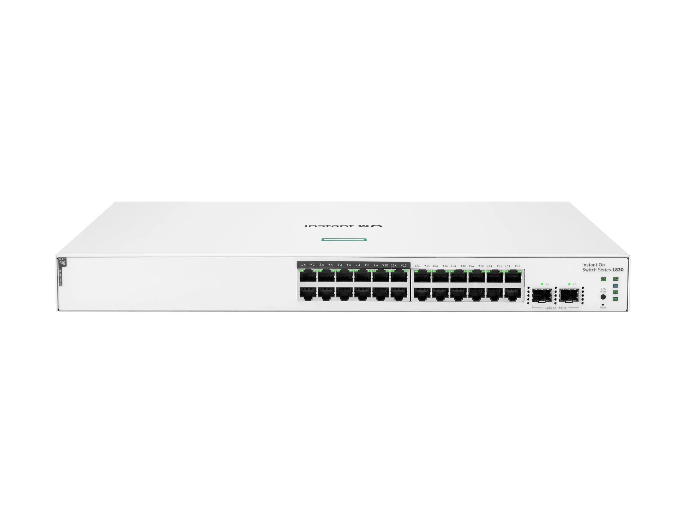 Switch, HPE Networking Instant On Switch 24p Gigabit CL4 PoE 2p SFP 195W 1830