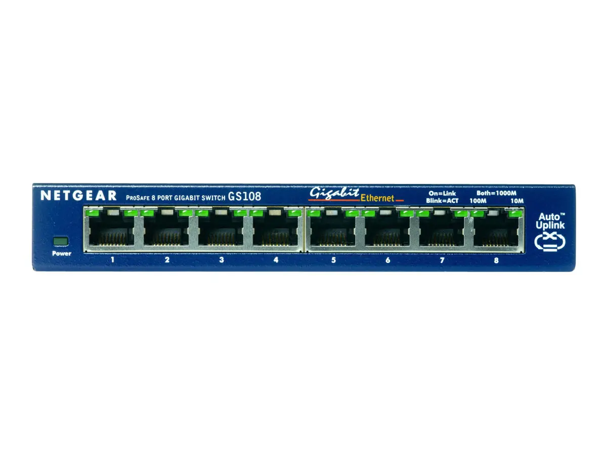 NETGEAR GS108GE Switch Gigabit 8 θυρών χαλκού - image 1